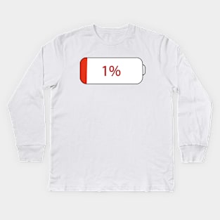 1% is enough Kids Long Sleeve T-Shirt